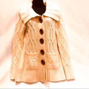 ⬇️New Boston Proper Lambswool Angora Sweater small